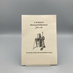CORDES Prospekt Universal-Futtermixer "Jolanthe"