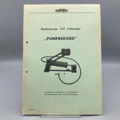 DIETEG Prospekt Fuß-Luftpumpe
