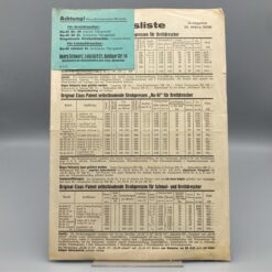 CLAAS Prospekt Strohpressen Preisliste 1938