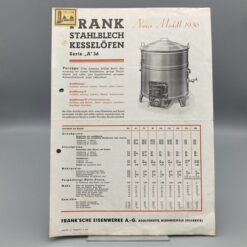 FRANK Prospekt Stahlblech Kesselöfen