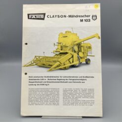 FAHR Prospekt CLAYSON-Mähdrescher M03
