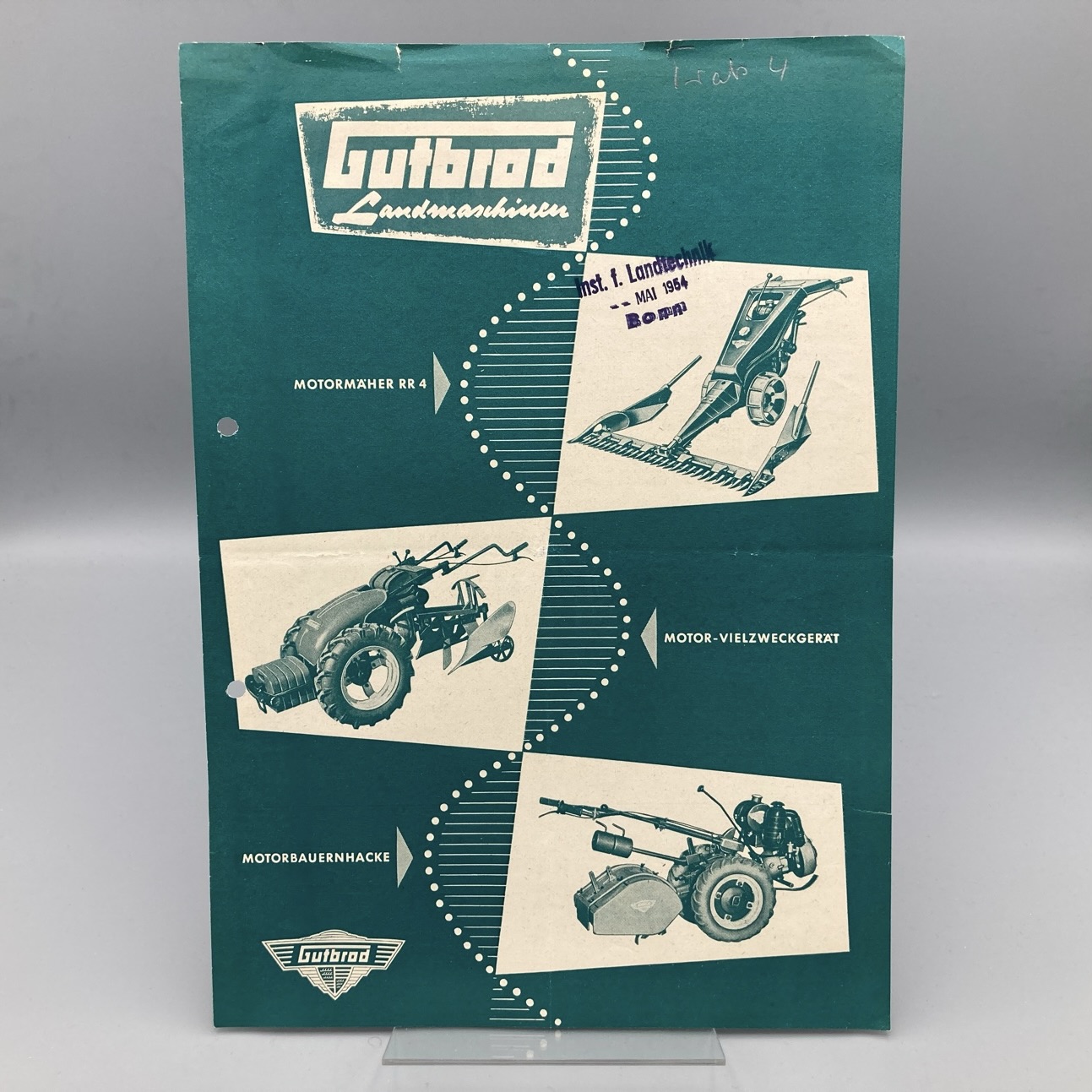 GUTBROD Prospekt Motormäher, Motor-Vielzweckgerät, Motorbauernhacke