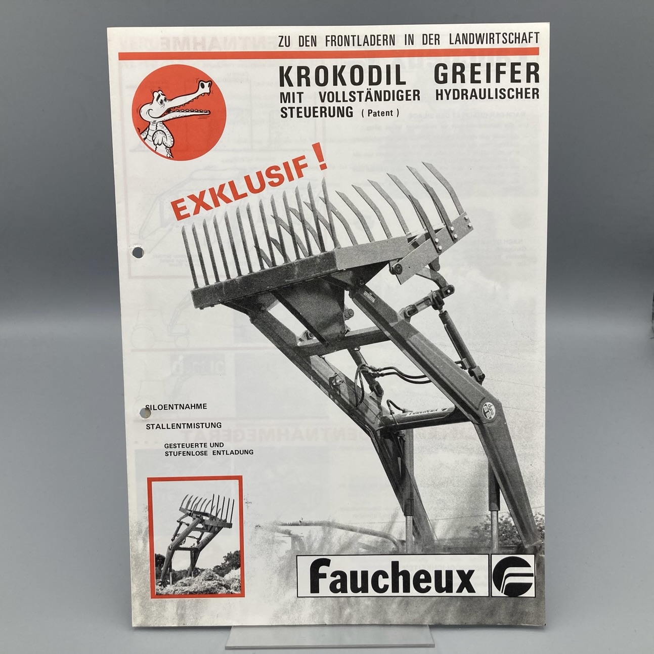 FAUCHEUX Prospekt Krokodil Greifer