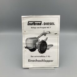 GUTBROD Prospekt Einachs-Schlepper 7PS