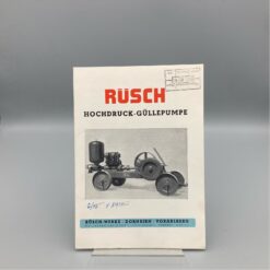 RÜSCH Prospekt Hochdruck-Güllepumpe
