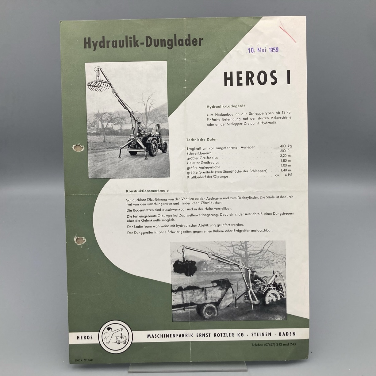 HEROS Prospekt Hydraulik-Dunglader
