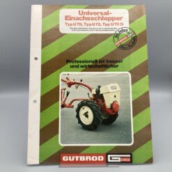 GUTBROD Prospekt Universal-Einachsschlepper U70/U72/U70D