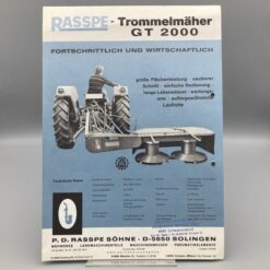 RASSPE Prospekt Trommelmäher GT2000