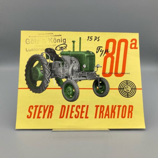 STEYR Prospekt Diesel Traktor 80a