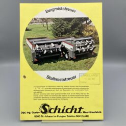 SCHICHT Prospekt Miststreuer