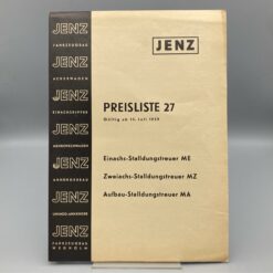 JENZ Preisliste Stalldungstreuer