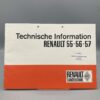 RENAULT Prospekt technische Informationen zu Traktoren 55-56-57