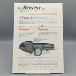 SCHICHT Prospekt Miststreuer