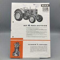 MAN Prospekt Schlepper 4-Radantrieb 50PS Typ4S2