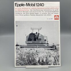 EPPLE Prospekt Mähdrescher Epple-Mobil 1240