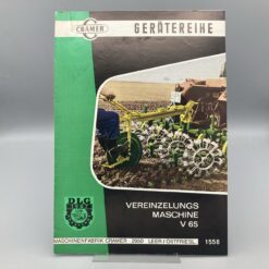 CRAMER Prospekt Gerätereihe Vereinzelungs-Maschine