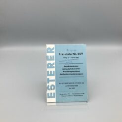 ESTERER Preisliste Nr. 509 Feldhäcksler, Abladehäcksler, Gebläse, Ladewagen