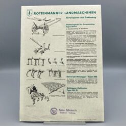 ROTTENMANNER Prospekt Landmaschinen für Gespann- und Traktorzug