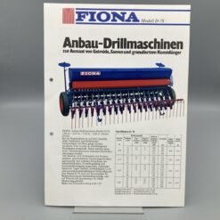 FIONA Prospekt Anbau-Drillmaschinen