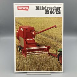 DEUTZ-FAHR Prospekt/Poster Mähdrescher M66TS