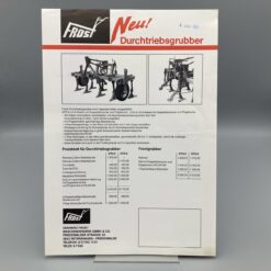 FROST Prospekt Durchtriebsgrubber