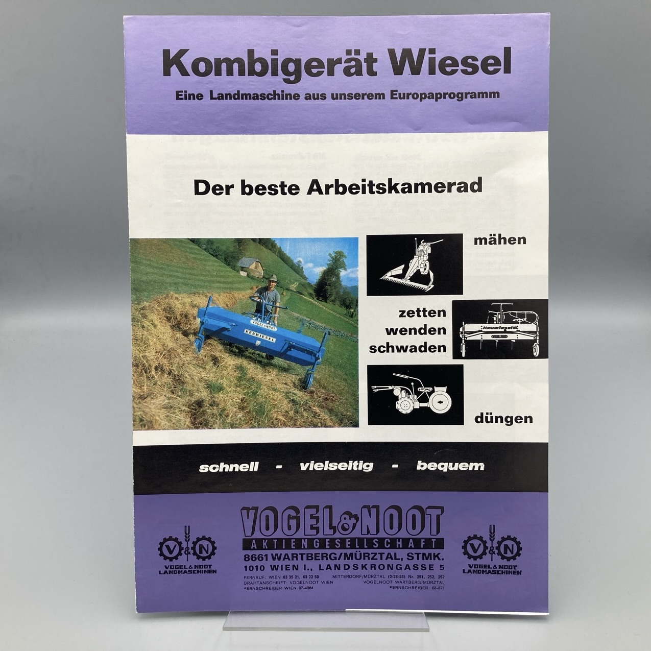 VOGEL & NOOT Prospekt Kombigerät Wiesel