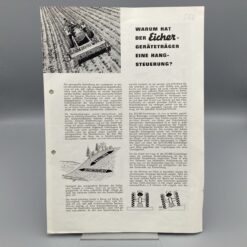 EICHER Prospekt Geräteträger mit Hangsteuerung