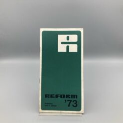REFORM Preisliste, 01/1973 Mäher, Heuer, Mähwender, Muli, Güllefaß, Bucher usw.