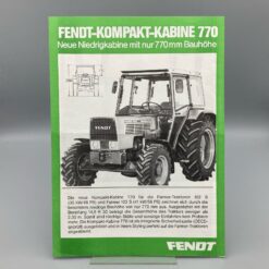 FENDT Prospekt Kompakt-Kabine 770