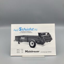 SCHICHT Prospekt u. Preisliste Miststreuer