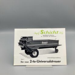 SCHICHT Prospekt u. Preisliste Miststreuer