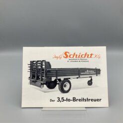 SCHICHT Prospekt u. Preisliste Miststreuer