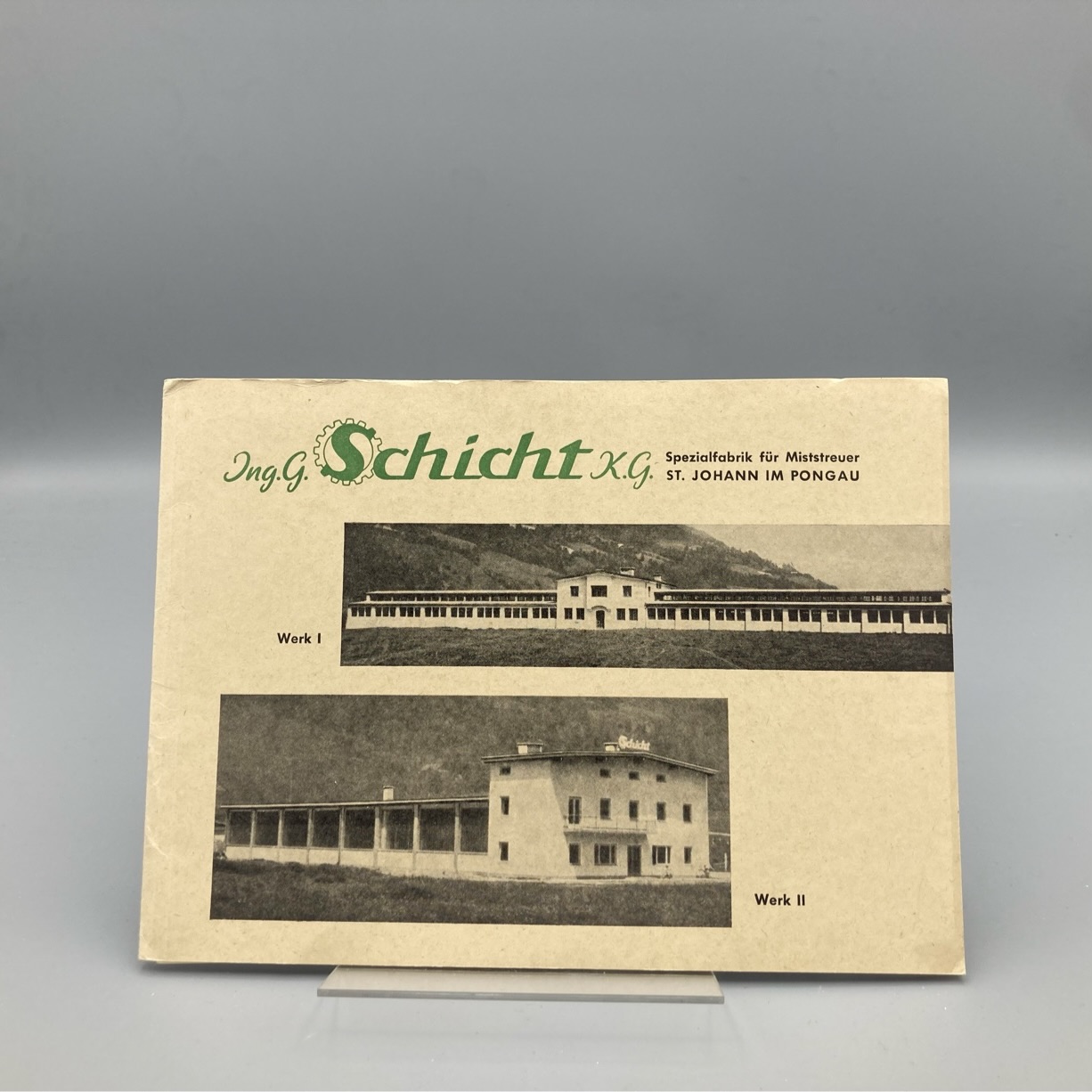 SCHICHT Prospekt u. Preisliste Miststreuer