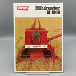 FAHR Prospekt/Poster Mähdrescher M1000