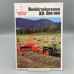 DEUTZ FAHR Prospekt Hochdruckpressen HD300/400