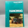 HANOMAG Prospekt Schlepper Granit 500 E