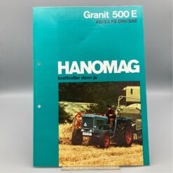 HANOMAG Prospekt Schlepper Granit 500 E