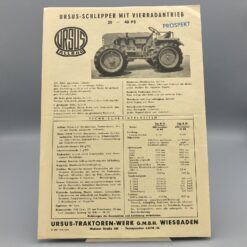 URSUS Prospekt Schlepper mit Vierradantrieb 28-40PS