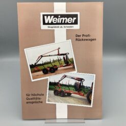 WEIMER Prospekt Rückewagen, Greiflader