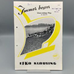 EFKA KLAUSING Prospekt Anhänge-Pflüge