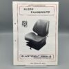 KLEPP Prospekt Fahrersitz "ELASTOMAT 1050H-S"
