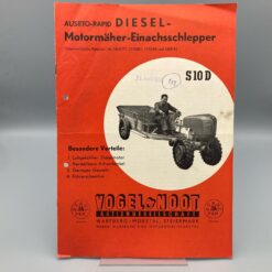VOGEL & NOOT Prospekt Einachsschlepper S10D AUSTRO-RAPID