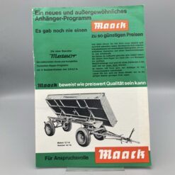 MAACK Prospekt Anhänger Baureihe "meteor"