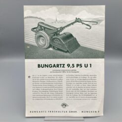 BUNGARTZ Prospekt Viergang-Einachsschlepper 9,5 PS U1