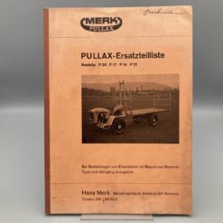 MERK Ersatzteilliste PULLAX Modelle P20/P17/P14/P12
