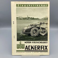 WSW WINKELSTRÄTER Prospekt Einachstrecker Vielfachgerät " ACKERFIX"