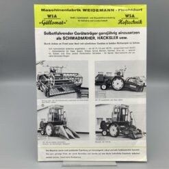 WSA WEIDEMANN Prospekt selbstfahrender Geräteträger