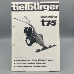 TIELBÜRGER Prospekt Motormäher t75