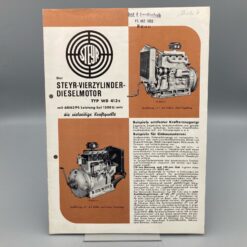 STEYR Prospekt Vierzylinder-Dieselmotor WD 413s