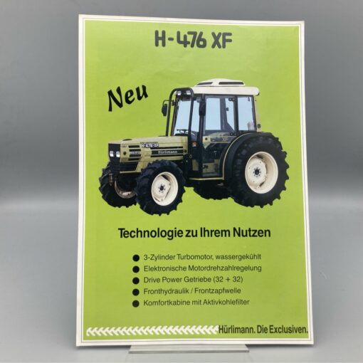 HÜRLIMANN Prospekt Traktor H-476 XF